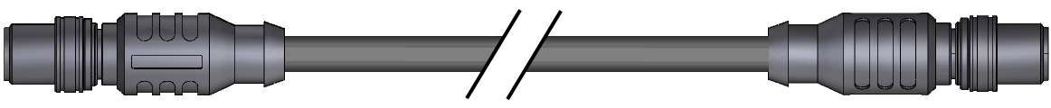 Male-to-male Turck connector.